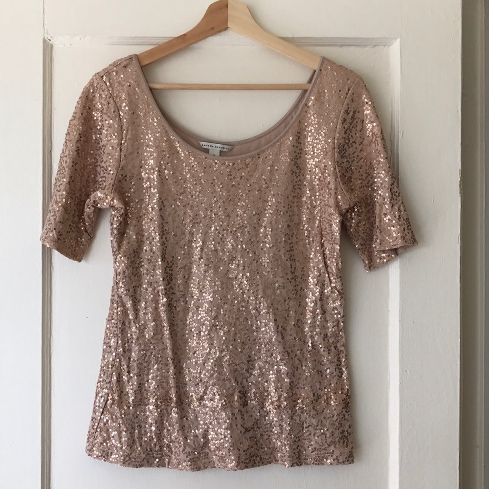 Banana Republic Sequins Blouse